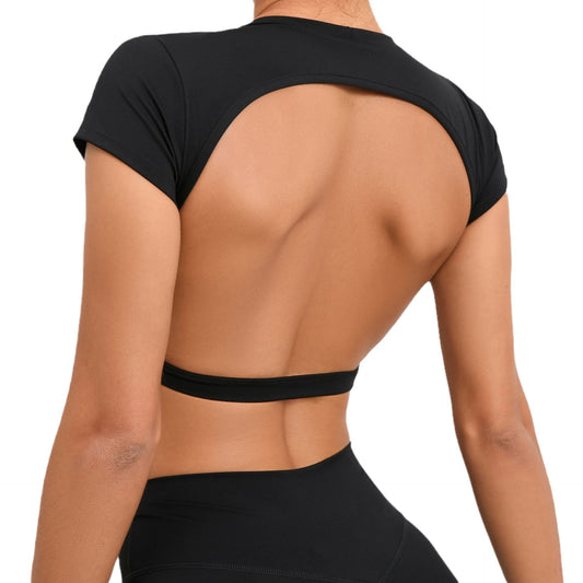 No Chest Pad Nude Feel Yoga Clothes Tight Quick-drying Sports Yoga Jacket