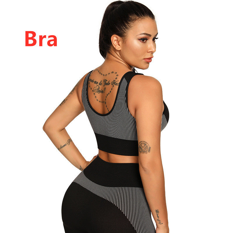 Yoga Set 2 Piece Women Tracksuit Fitness Suit Bra