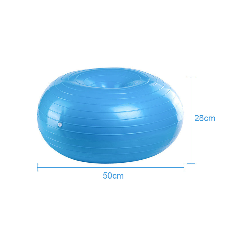 50cm Doughnut Yoga Ball Thickened Explosion-proof Ball Yoga Hemisphere