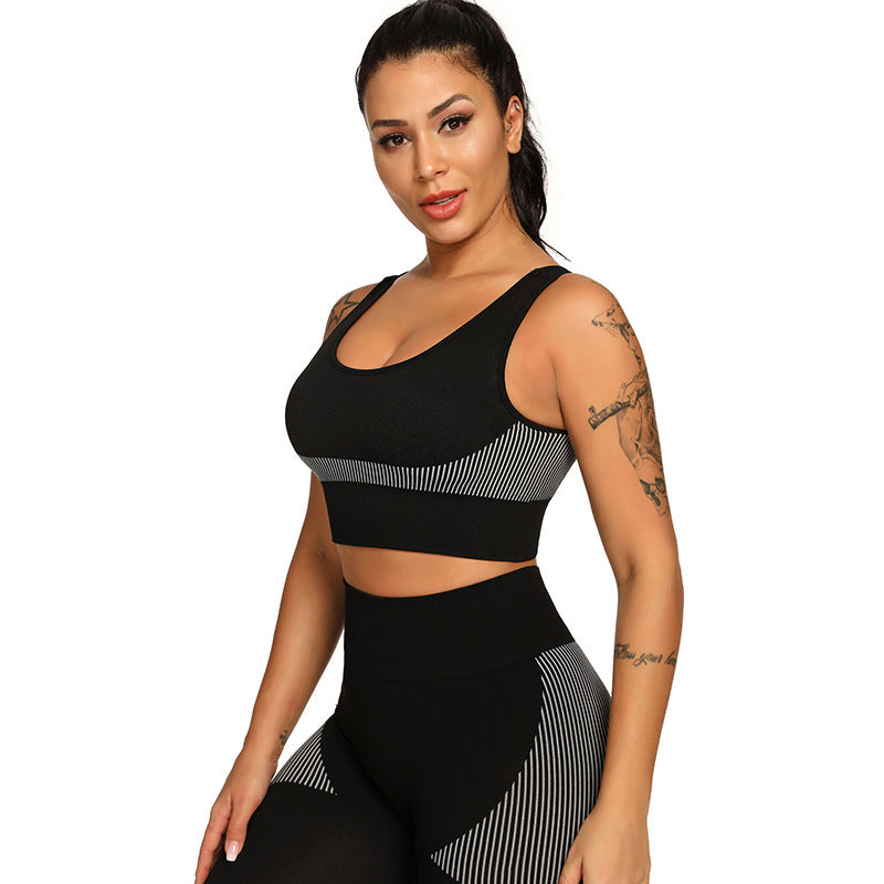 Yoga Set 2 Piece Women Tracksuit Fitness Suit Bra