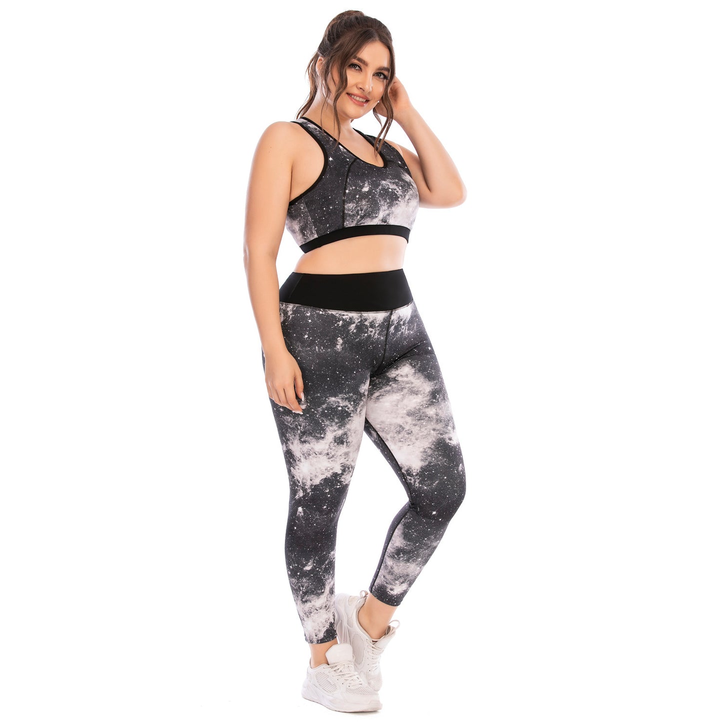 Workout Clothes Suit Plus Size Yoga Clothes Tight-fitting  Pants Sports Bra