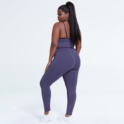 Yoga Clothes Women's Plus Size Solid Color