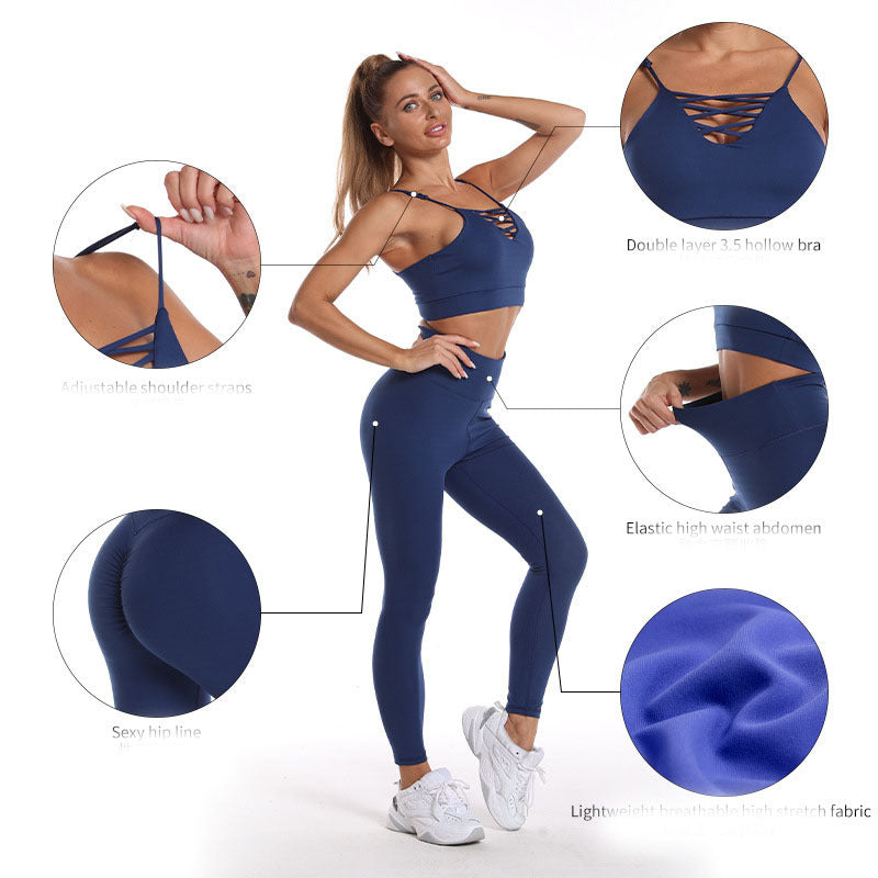 Running Buttocks And Waist Yoga Clothes Suit