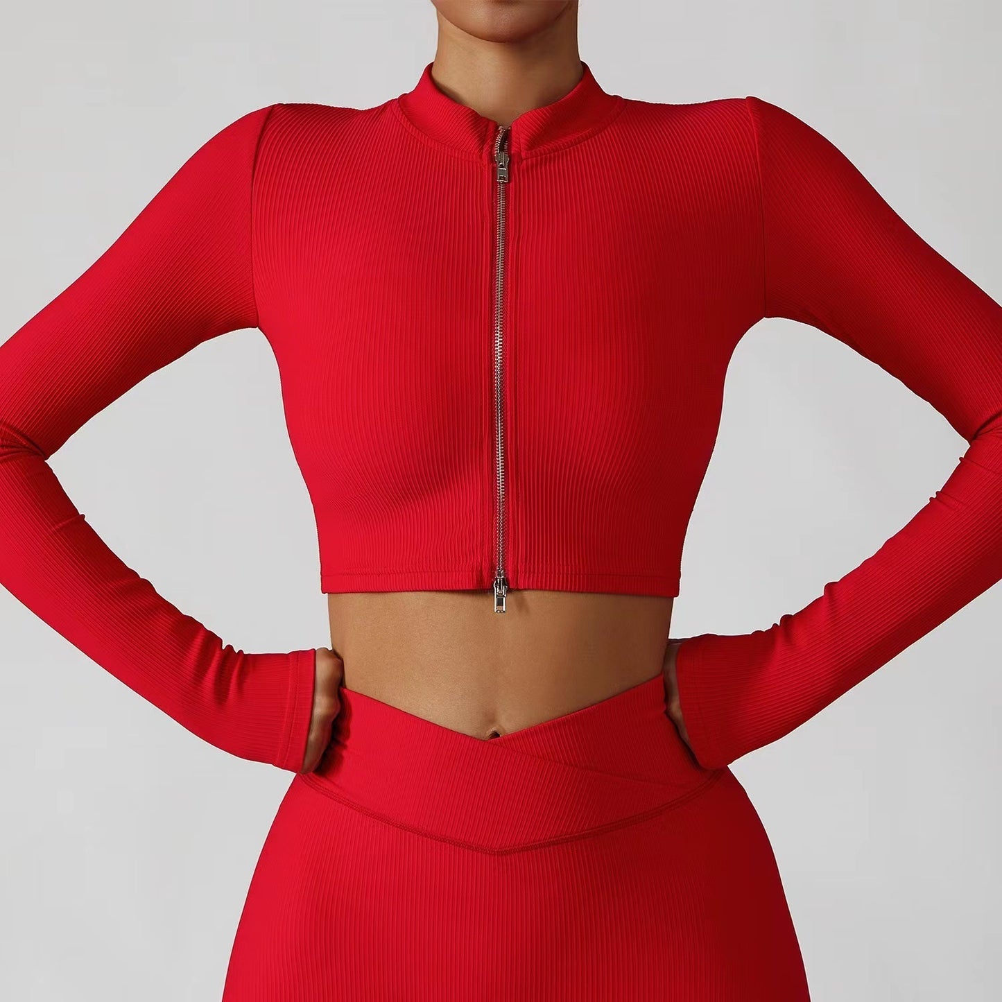 Thread Yoga Clothes Three-piece Long Sleeve Sports